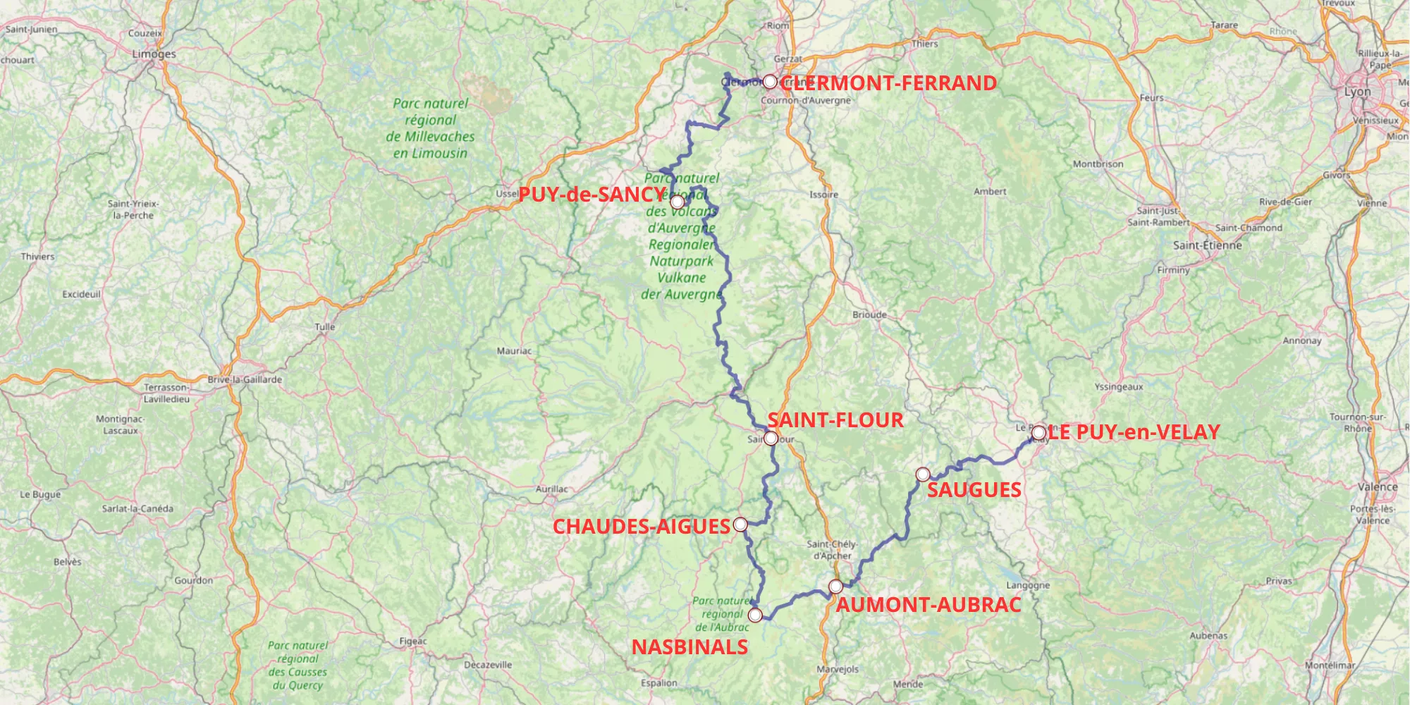 2019 - Clermont-Ferrand au Puy-en-Velay