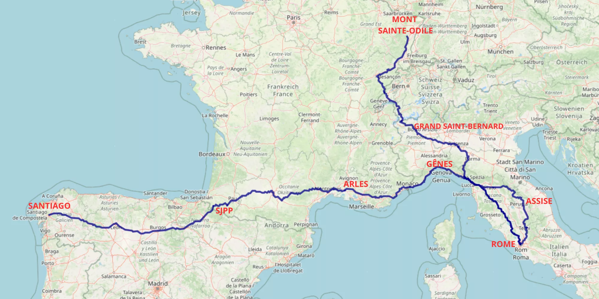 CHEMINS 2015 / 4500km / 172 jours